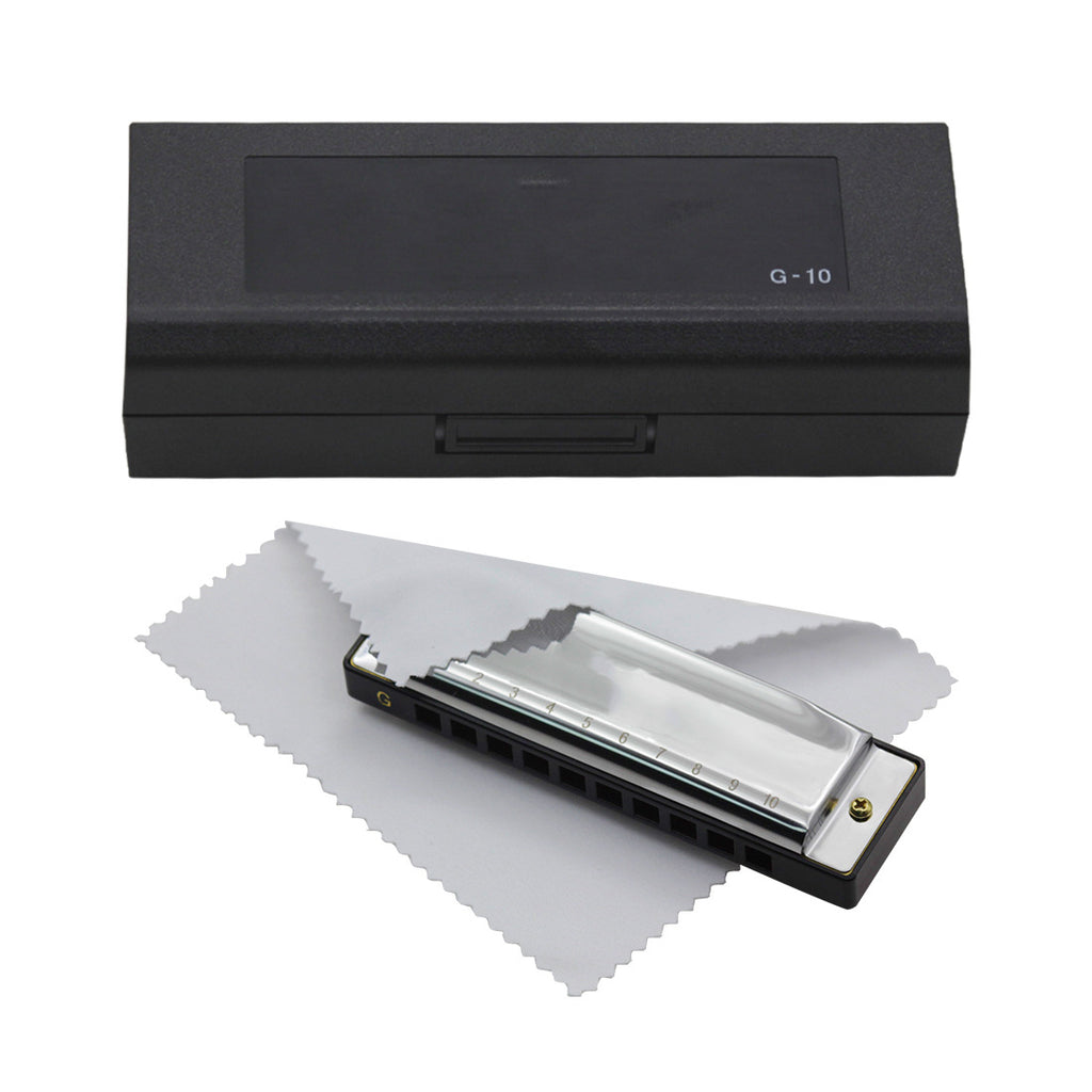 0 Trou 20 Tone G Harmonica boîte en plastique Instrument de jeu
