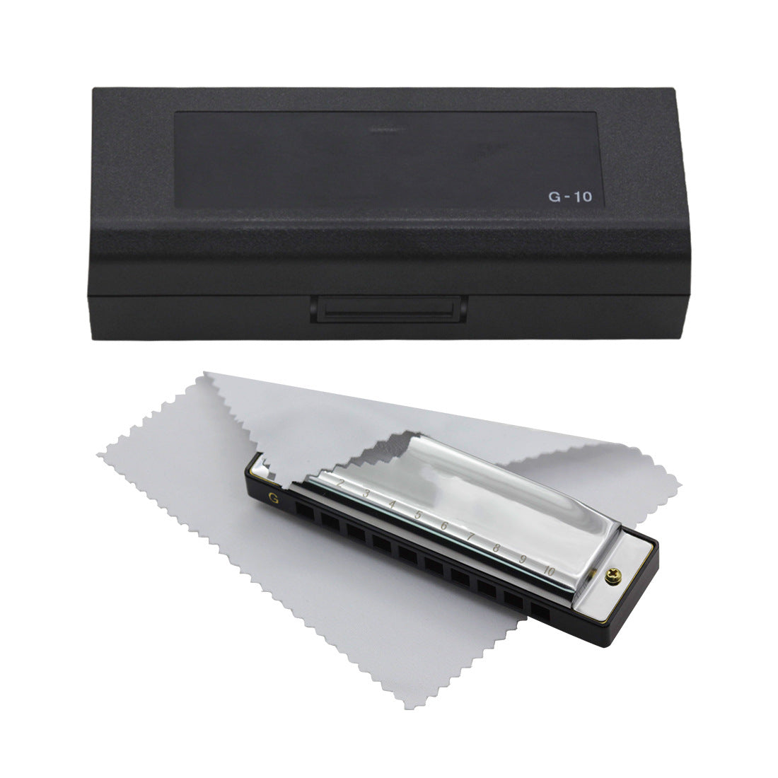 0 Trou 20 Tone G Harmonica boîte en plastique Instrument de jeu