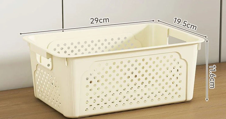 Panier de rangement multifonction couleur de crème-29 * 19.5 *11,6cm-1 pièce