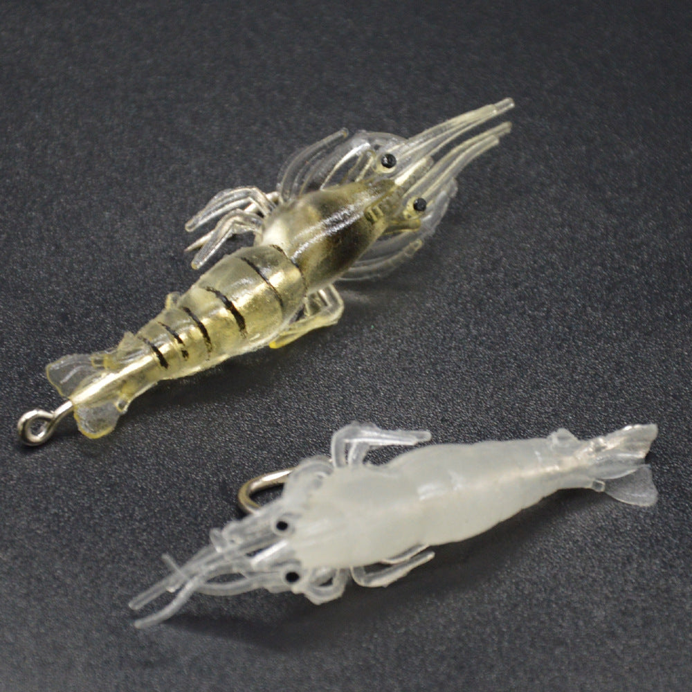 Leur lumineuse de crevettes crochetées de 4cm en PVC