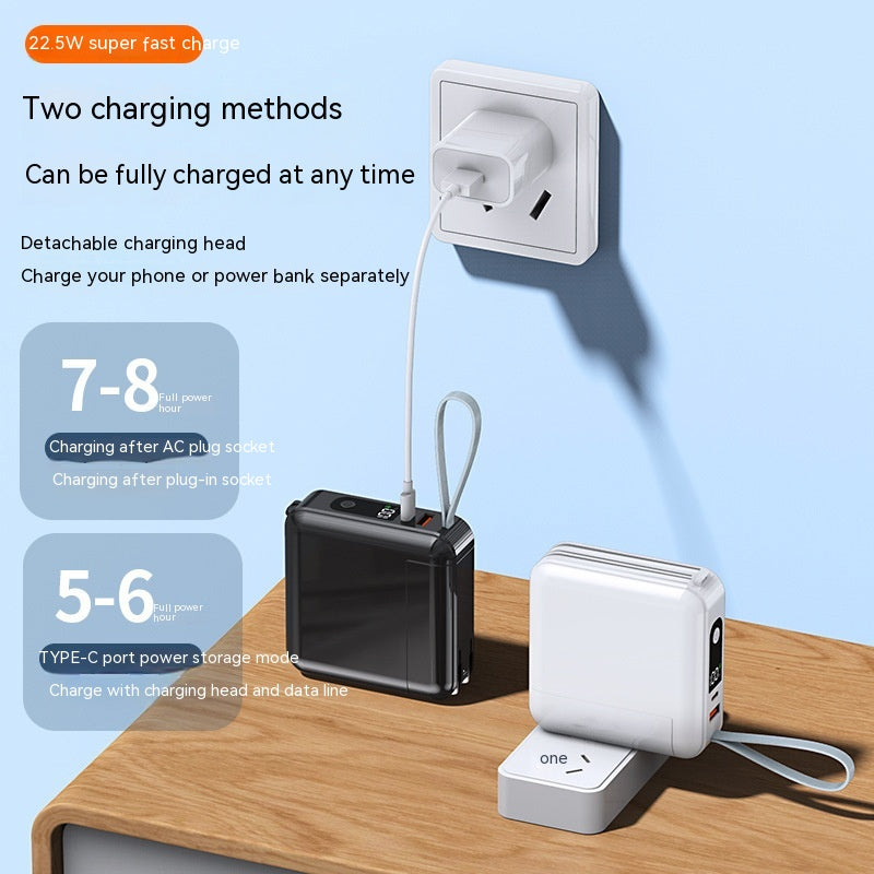Charge très rapide avec câble AC Plug 20000 MA personnalisation de la banque de puissance de grande capacité