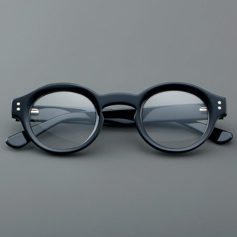 Cadre en tôle République de Chine style Monture ronde Myopia Verres Cadre Non-prescript