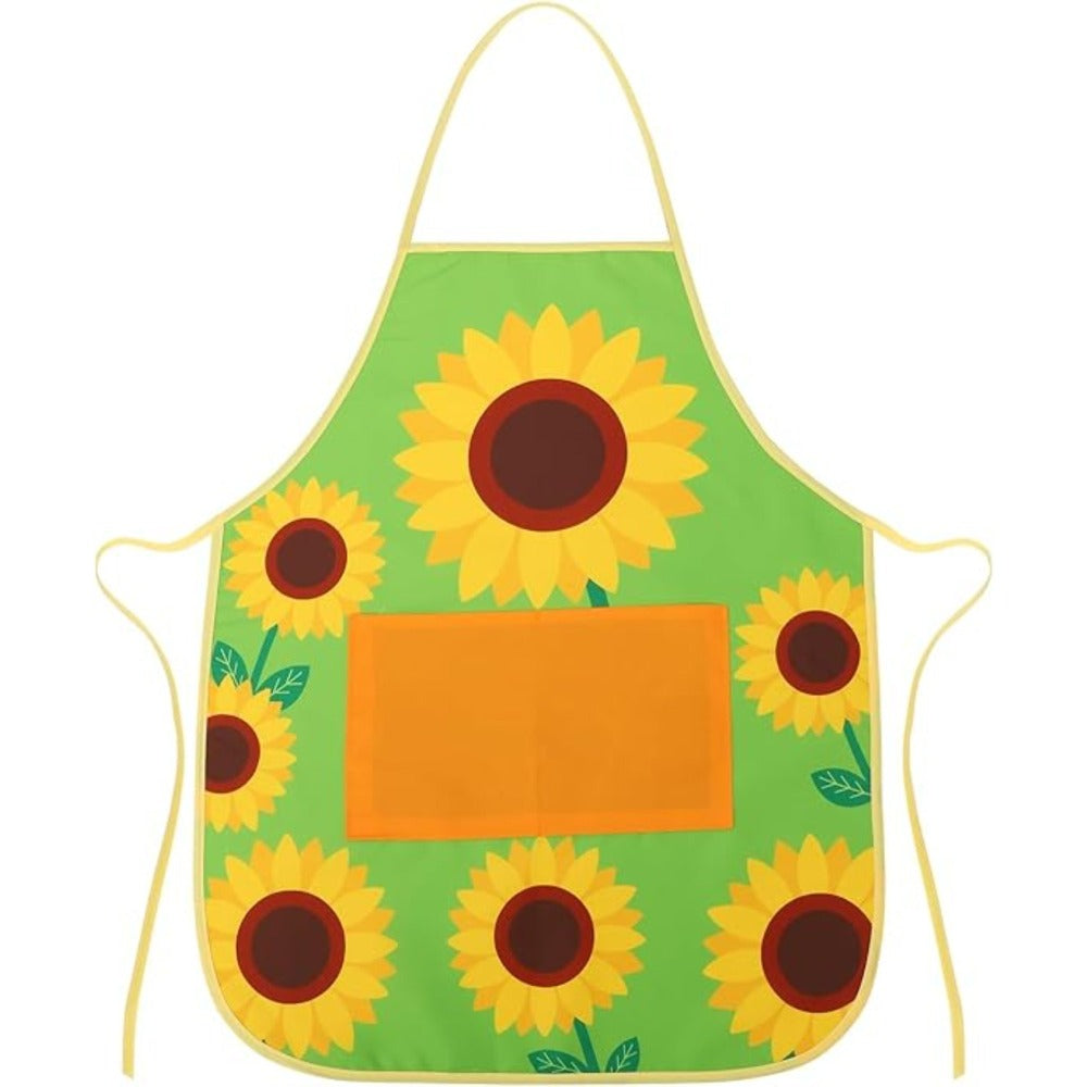 Green Sunflower Apron