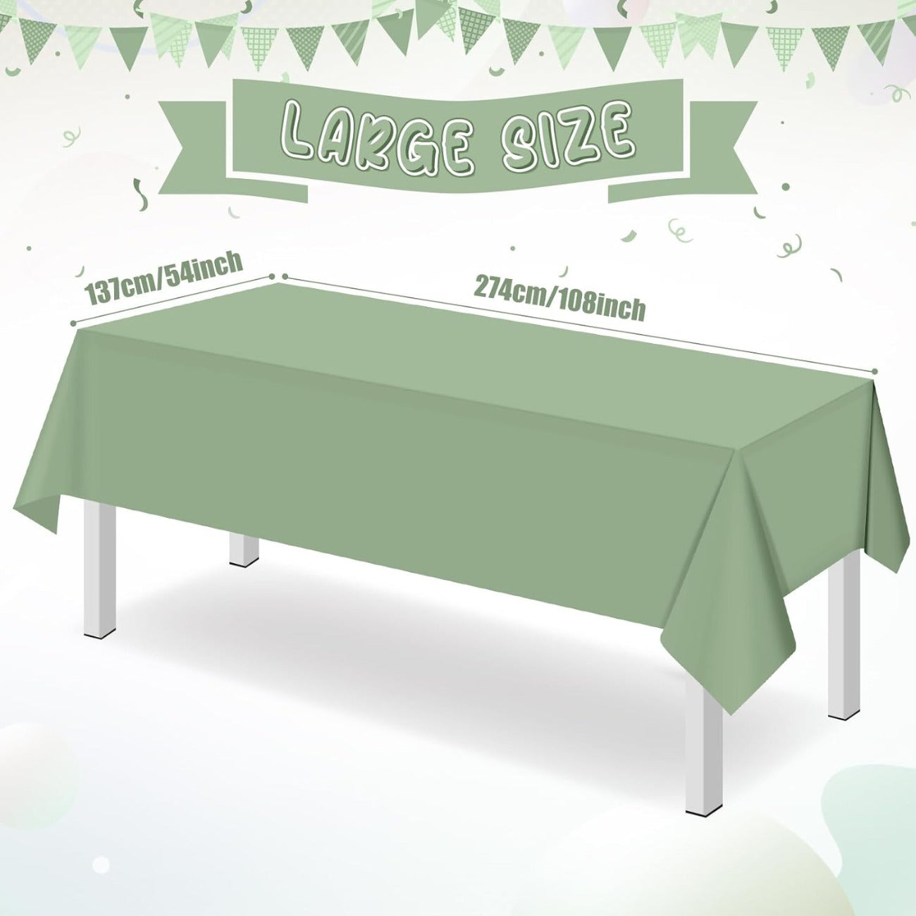 12 nappes en plastique