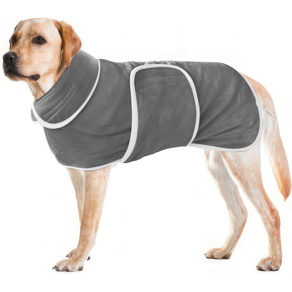 Peigne de bain de chien Super Absorbent Pet Serviette de bain Pajamas Coat Outfit Poodle Bichon Corgi Français