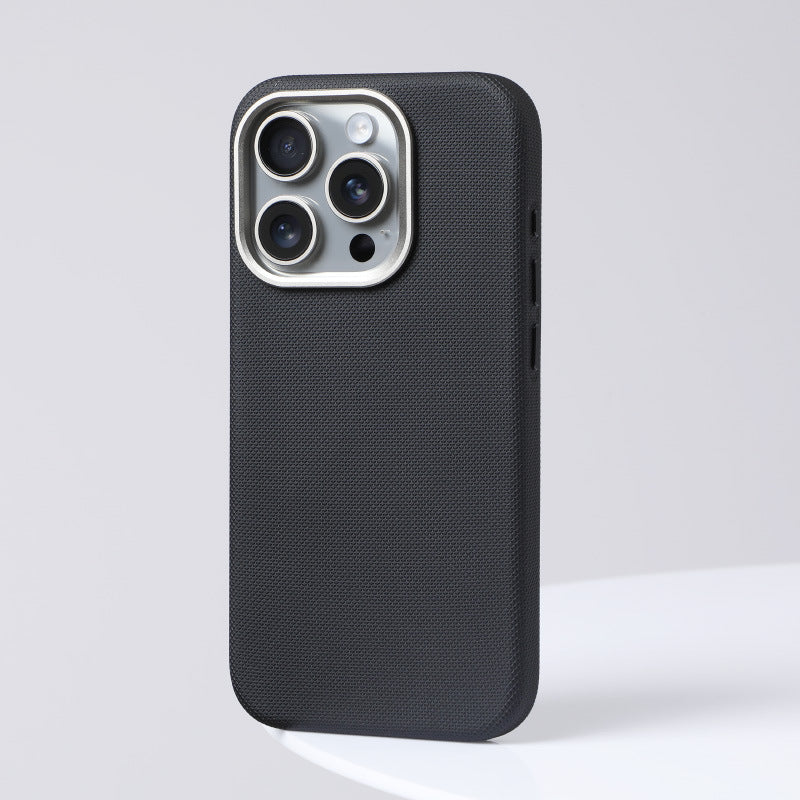 Boîtier de téléphone magnétique anti-goutte en cuir diamanté