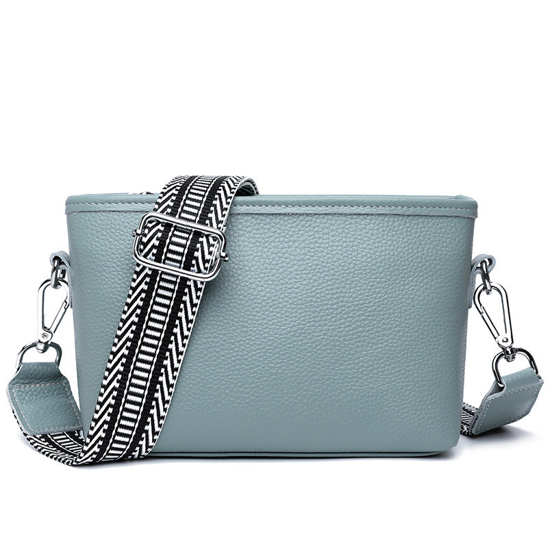 Fashionable Simple Versatile Premier-Layer Cowhide EpauleCrossbody Bag
