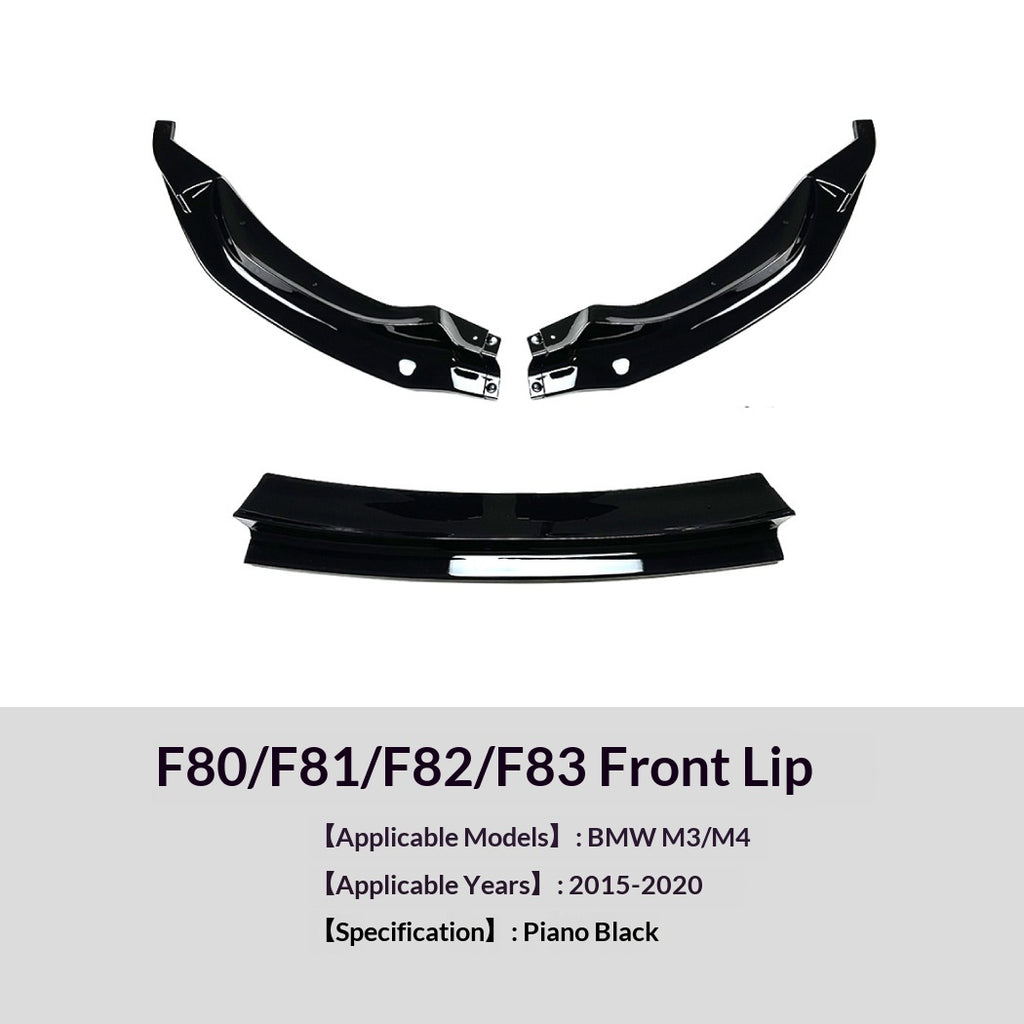 Modification de lèvre avant pour BMW Série 3 Série 4 BMW M3 F80F81 M4 F82F83