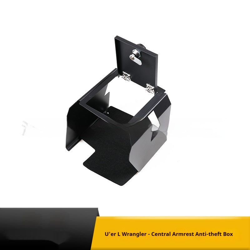 Anti-theft storage box for center console
