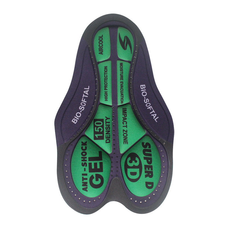 Été Cyclisme Porter des pantalons Pads Cyclisme extérieur Sweat Wicking Shock Absorption Haute densité