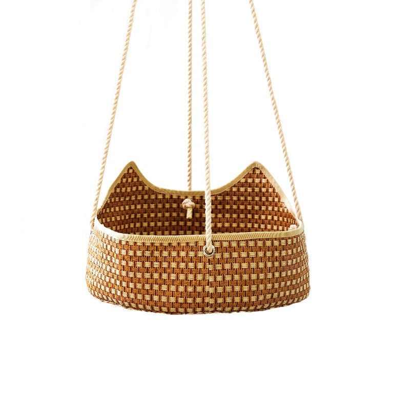 Neste de chat de Rattan Hammock de chat d'été de printemps