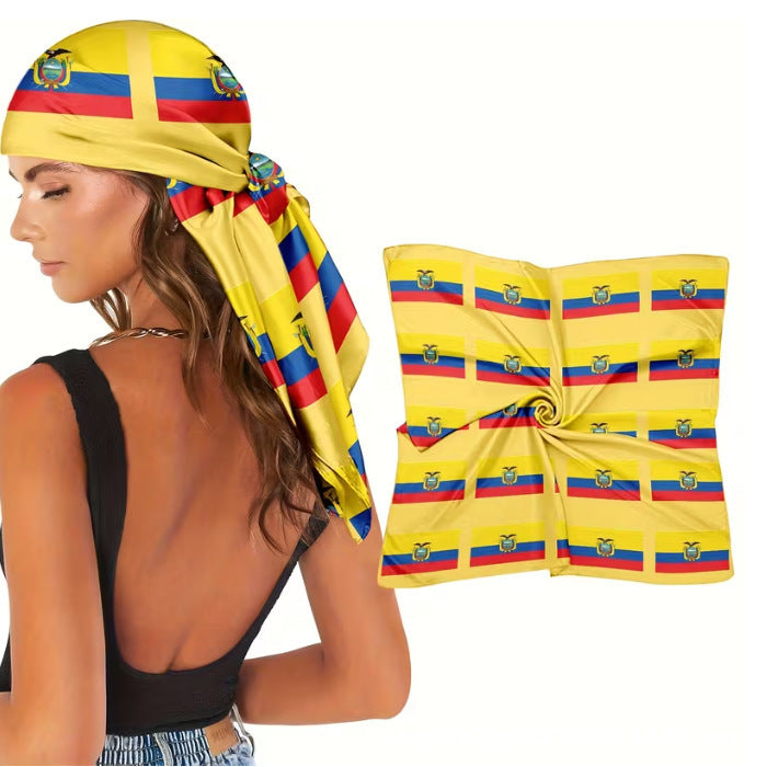 Enveloppe de tête de bandeau d'écharpe carrée polyvalente