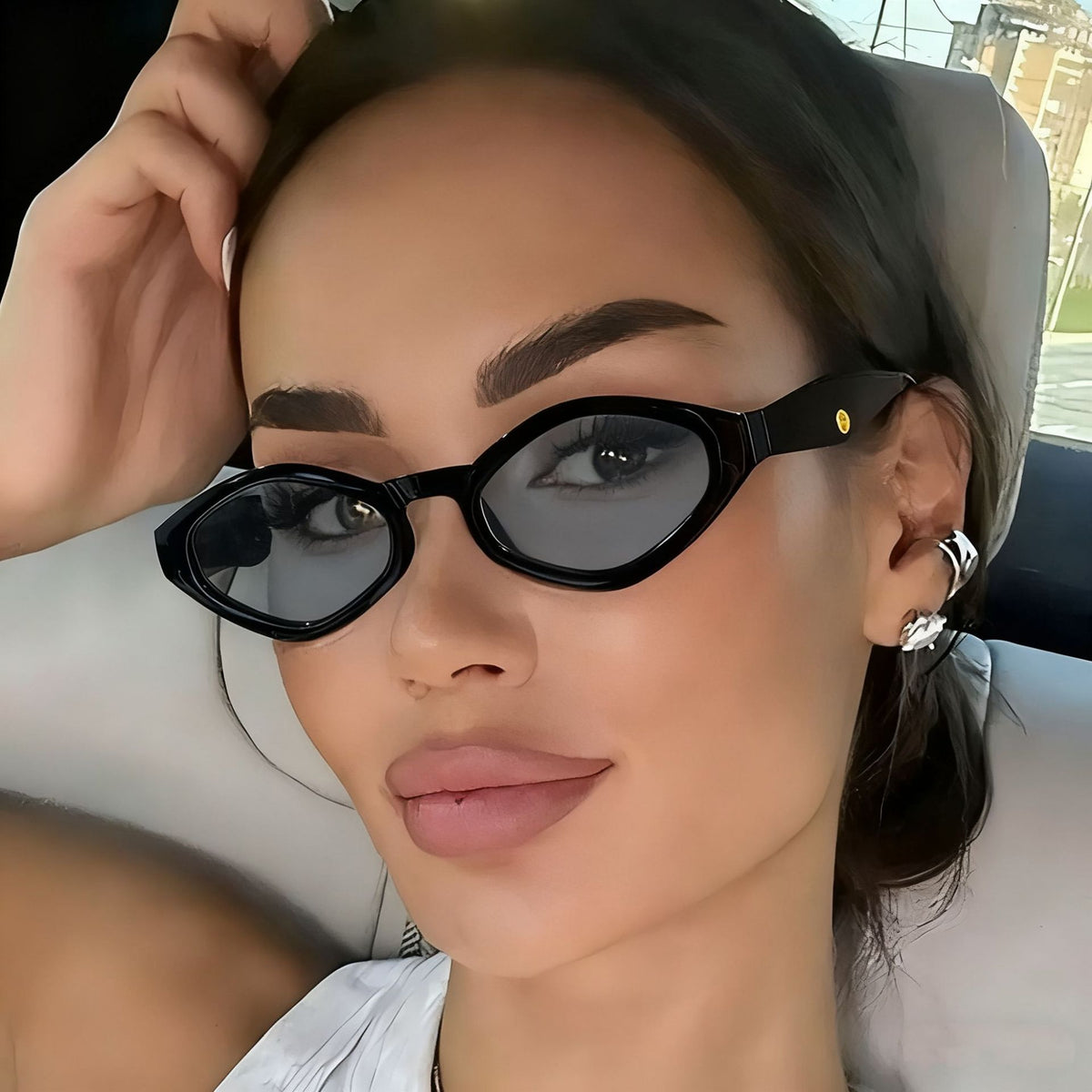 Diamond-shaped sunglasses