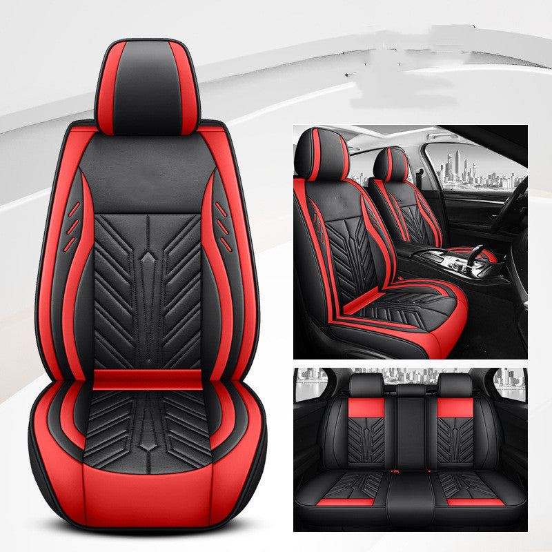 Coussin de siège de voiture tout inclus résistant à l'usure en cuir complet