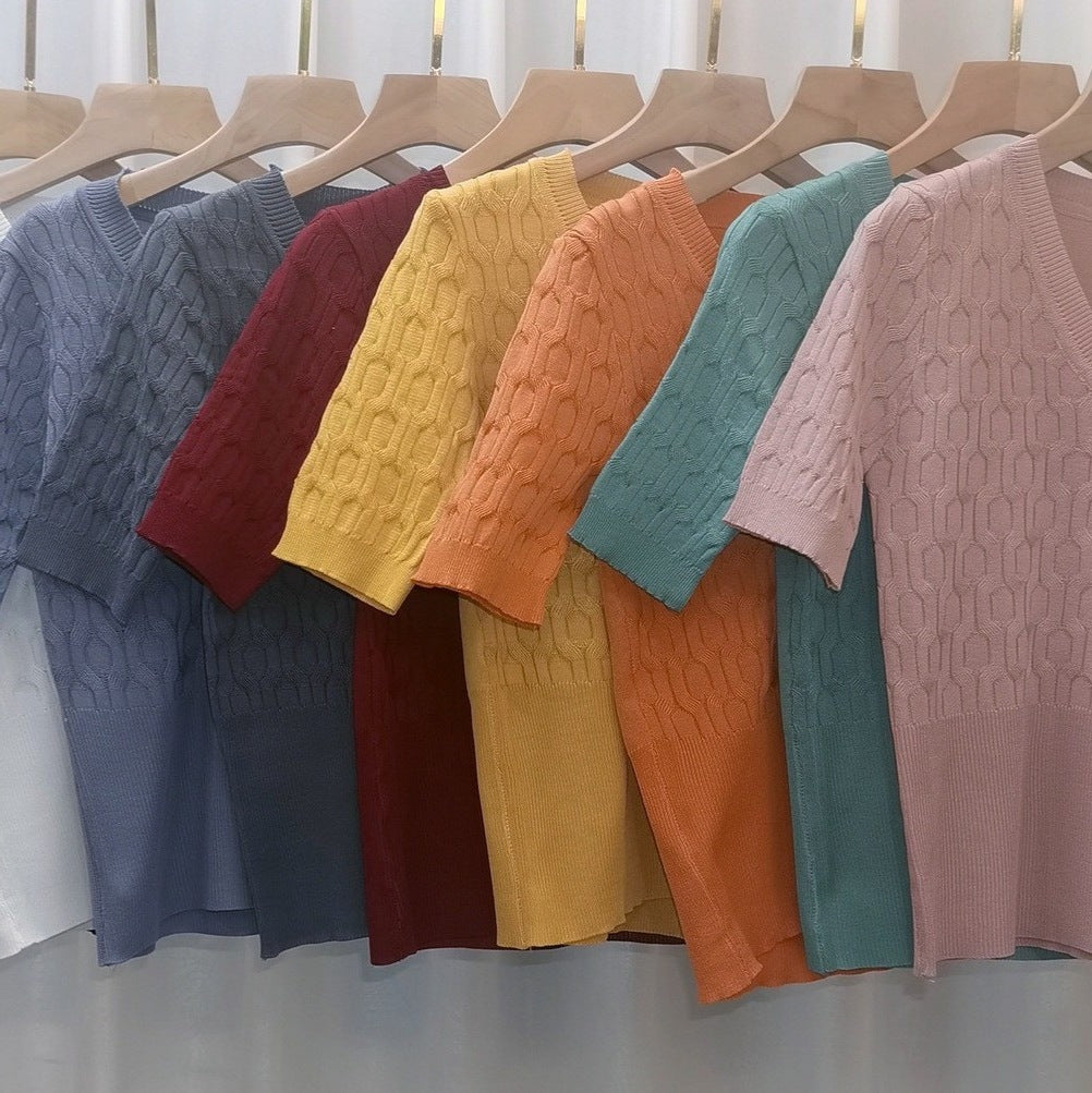 Chemise intérieure tricotée haut courte bas