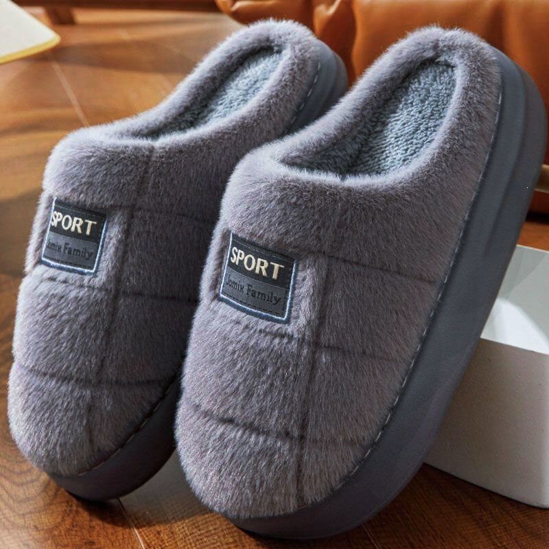 Pantoufles en coton pour hommes et femmes Saison d'hiver
