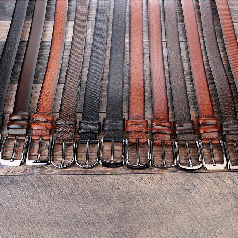 European and American Fashion Ceinture professionnelle masculine Cadeaux créatifs Ceinture Laser Logo Factory W