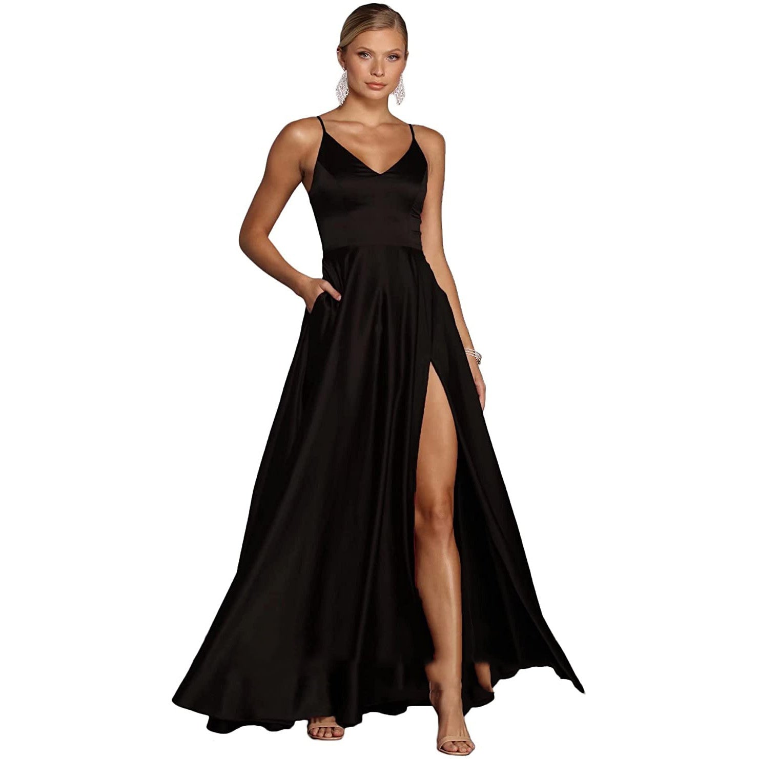 Robe longue de tempérament polyvalent pour femmes