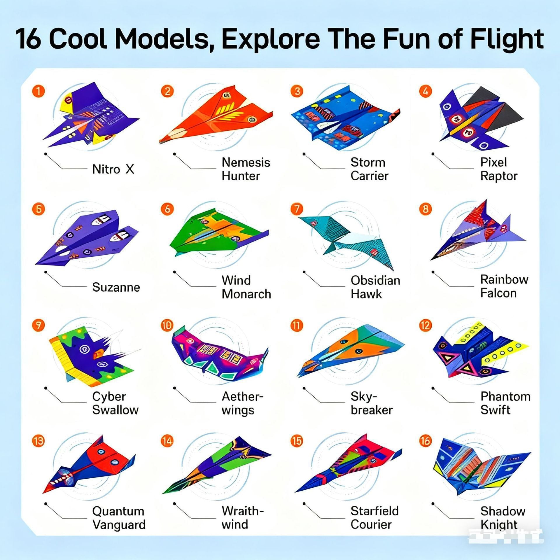 Origami Airplane Set Gift Box Accessoires