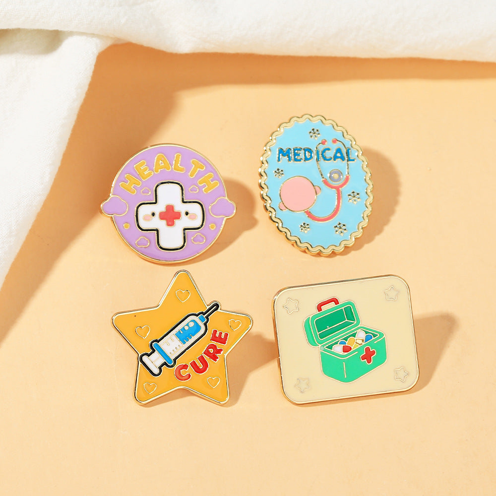 Cartoon créatif Medical Angel Brooch