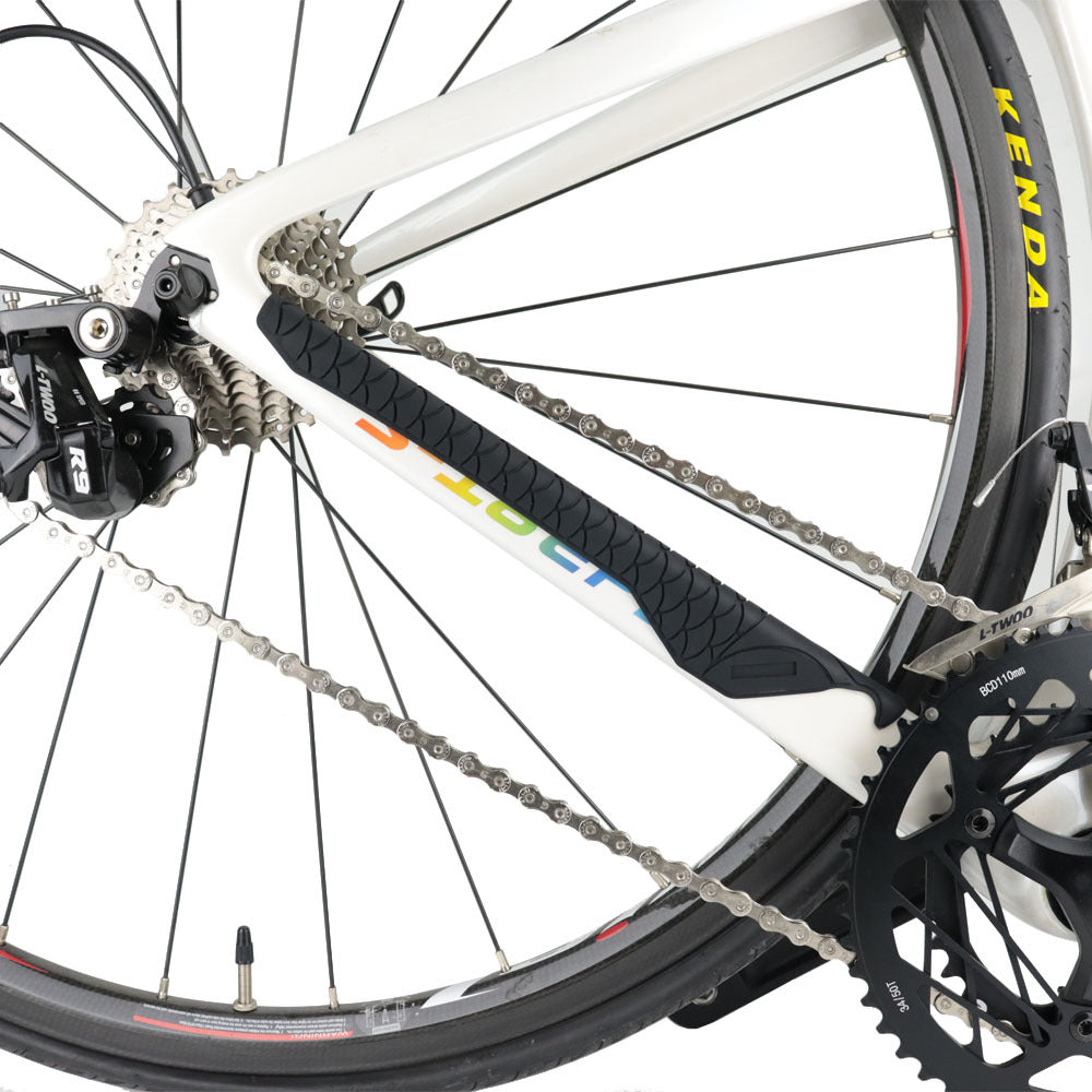 Protecteur de chaîne de vélo et cadre de protection Feuille de silicone