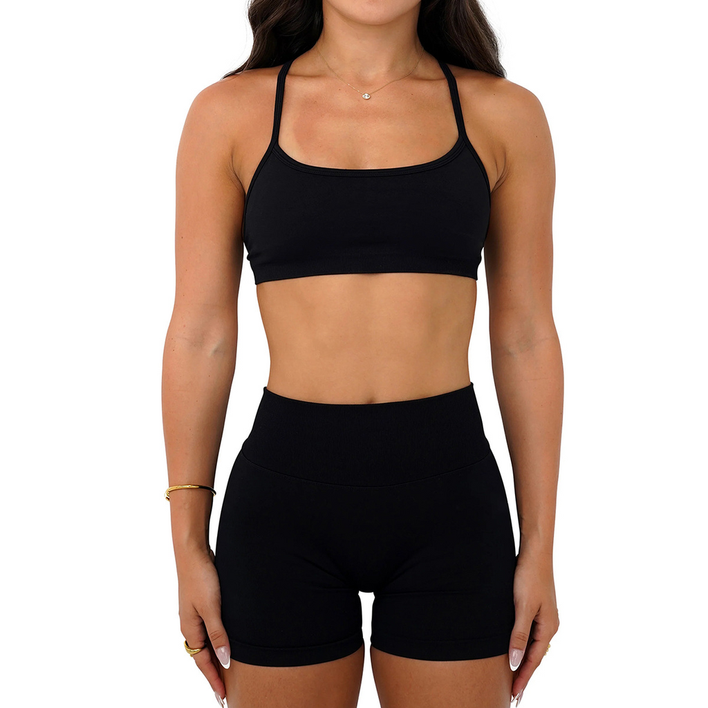 Sans couture Tight Yoga Outfit with Back V Waist-Cinching Design