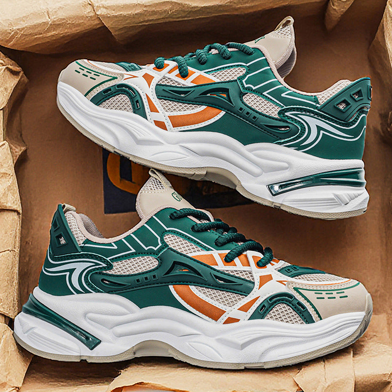 Mesh respirant polyvalent sneakers occasionnels mode Et augmenter la hauteur