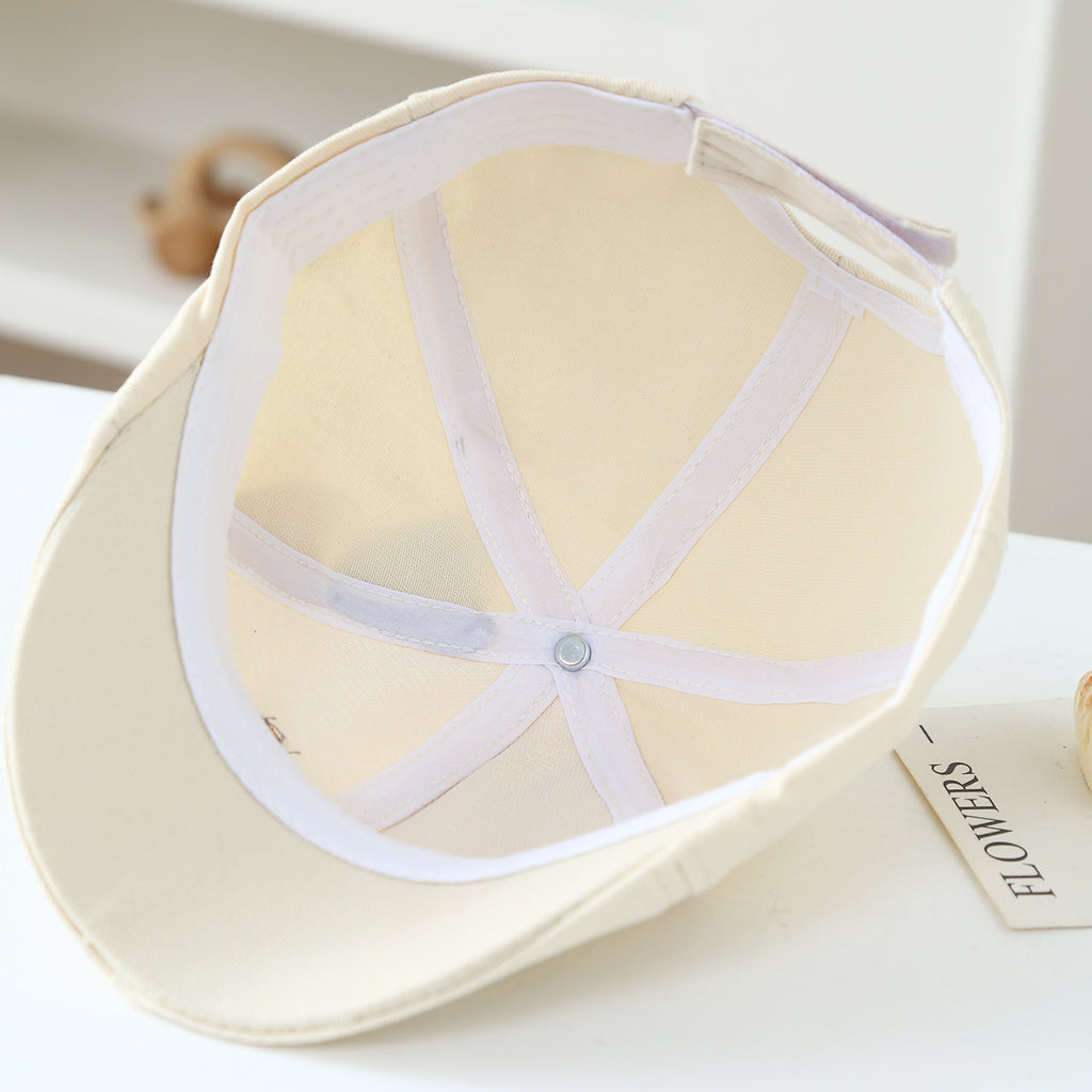 Chapeau brodé de dessin animé multi-lettres avec oreilles réglables