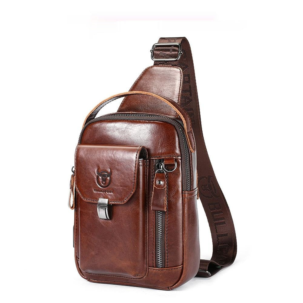 Sac de corps en cuir de vache pour hommes