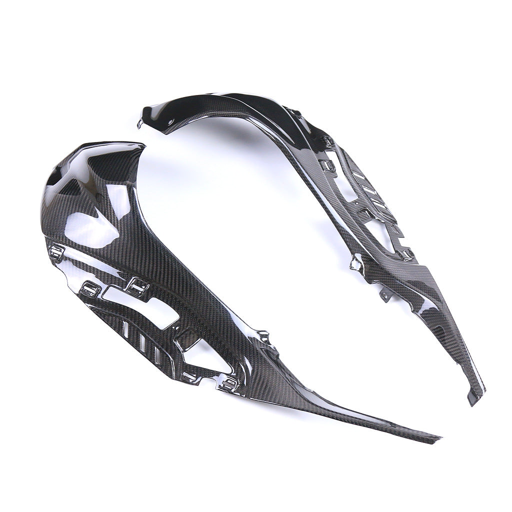 Panneaux latéraux du réservoir de carburant en fibre de carbone Shell modifié de moto