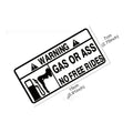 Sticker de voiture réfléchissant avec avertissement lettres anglaises