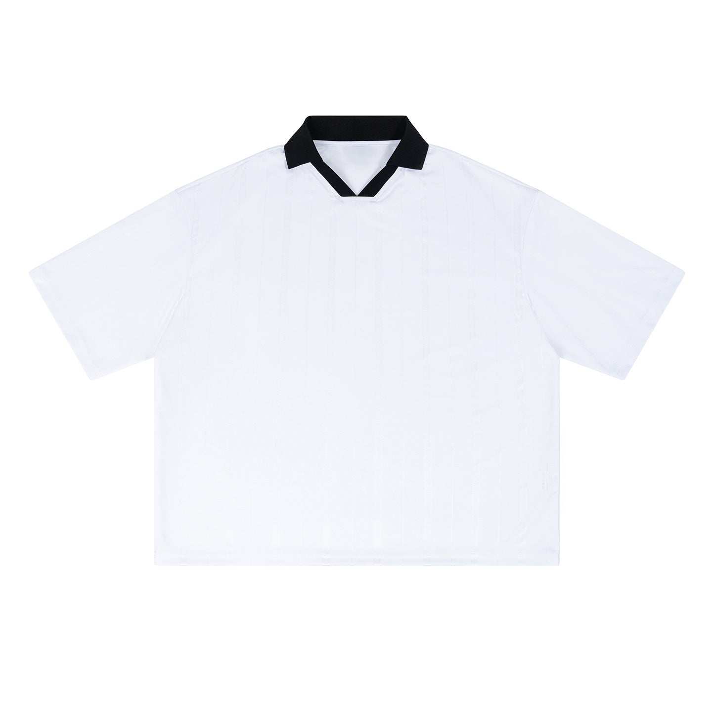 Contrast-collar Jersey Hommes manches courtes Top Sports