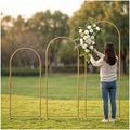 Ensemble de 3 pièces de porte-arc rond en métal de différentes tailles - Pour les décorations festives - Fête
