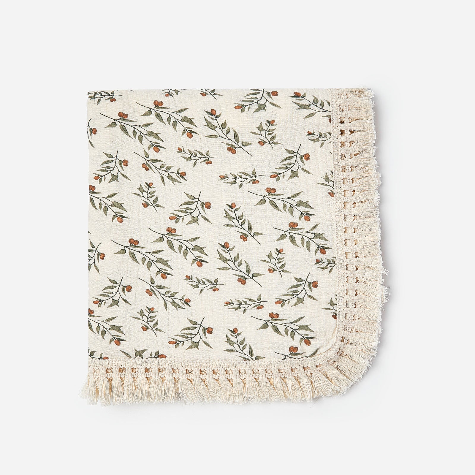 Crêpe de coton imprimé Couverture en tassel