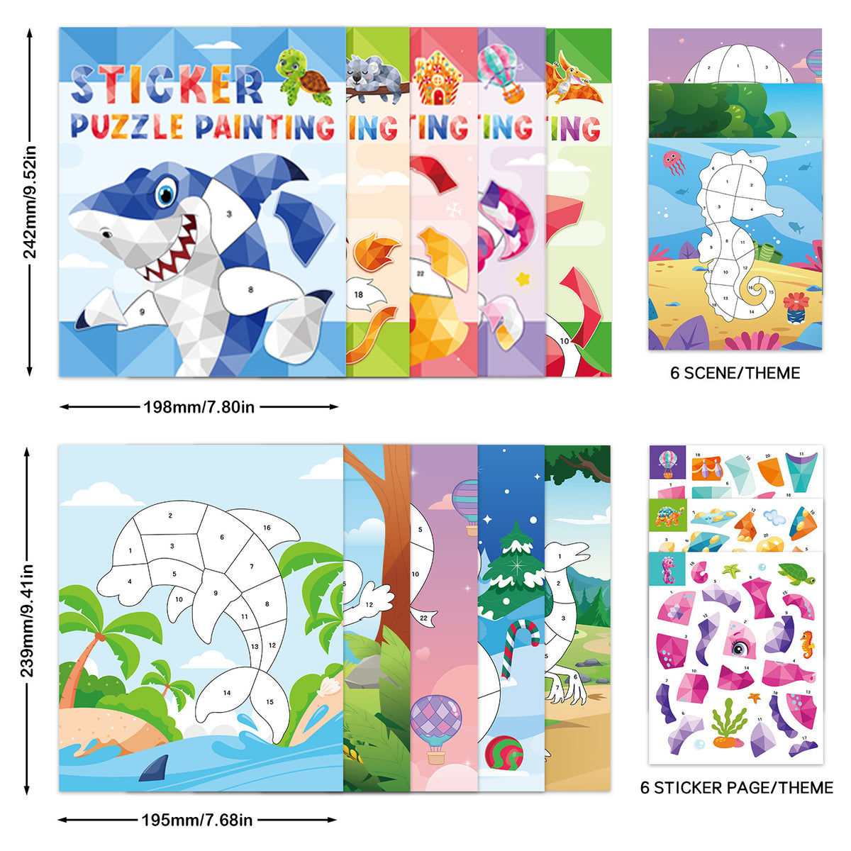 Sticker Puzzle for Creative Kids Learning 3D Puzzle