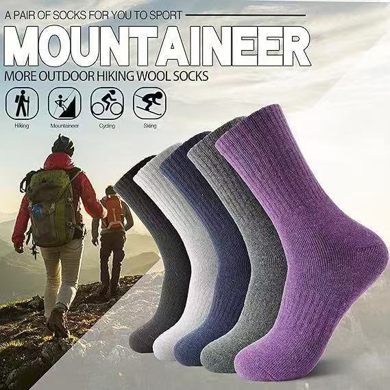 Chaussettes thermiques en cachemire doublées de polaire