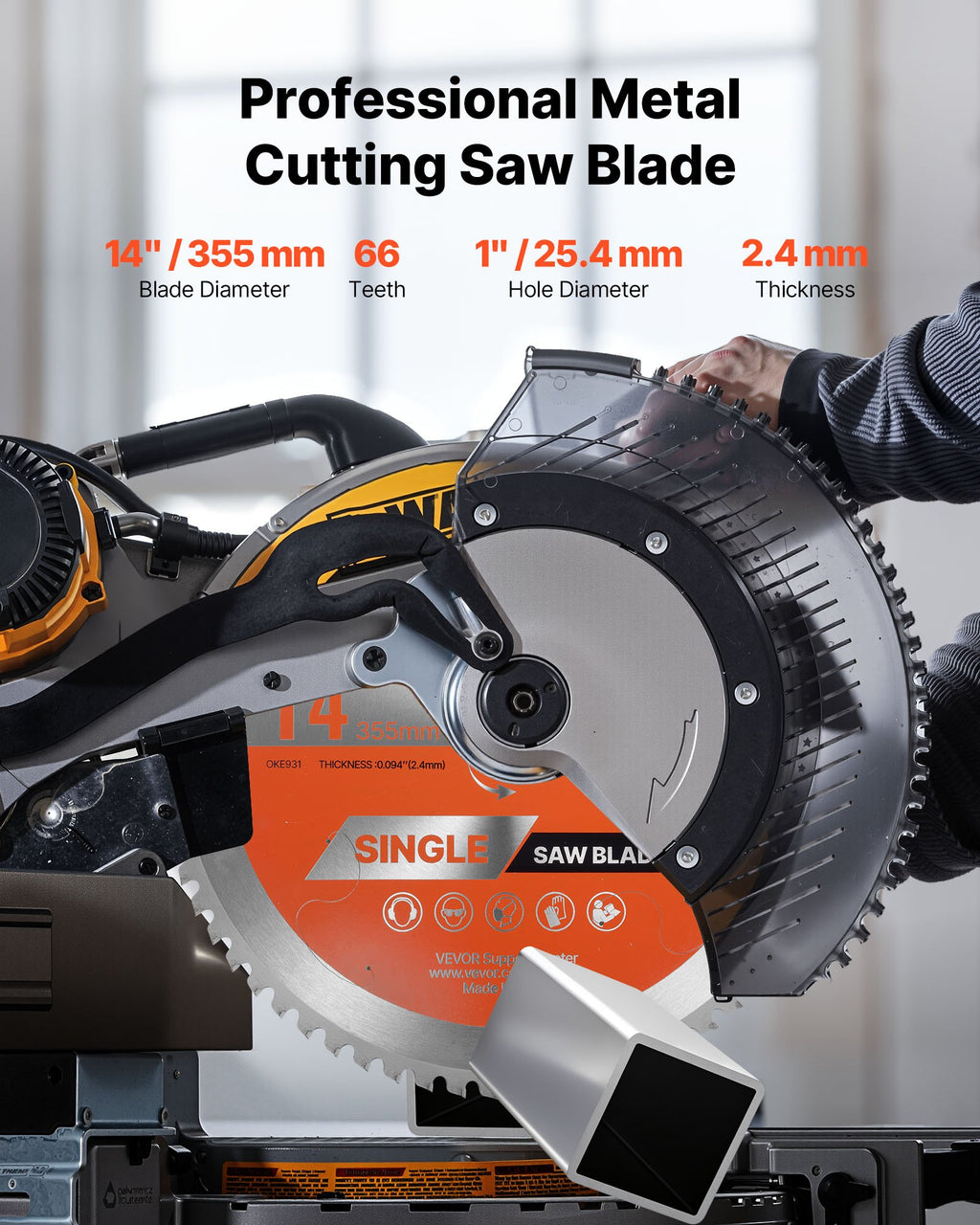 Lame de coupe en métal pour scie circulaire 14 en 66 dents