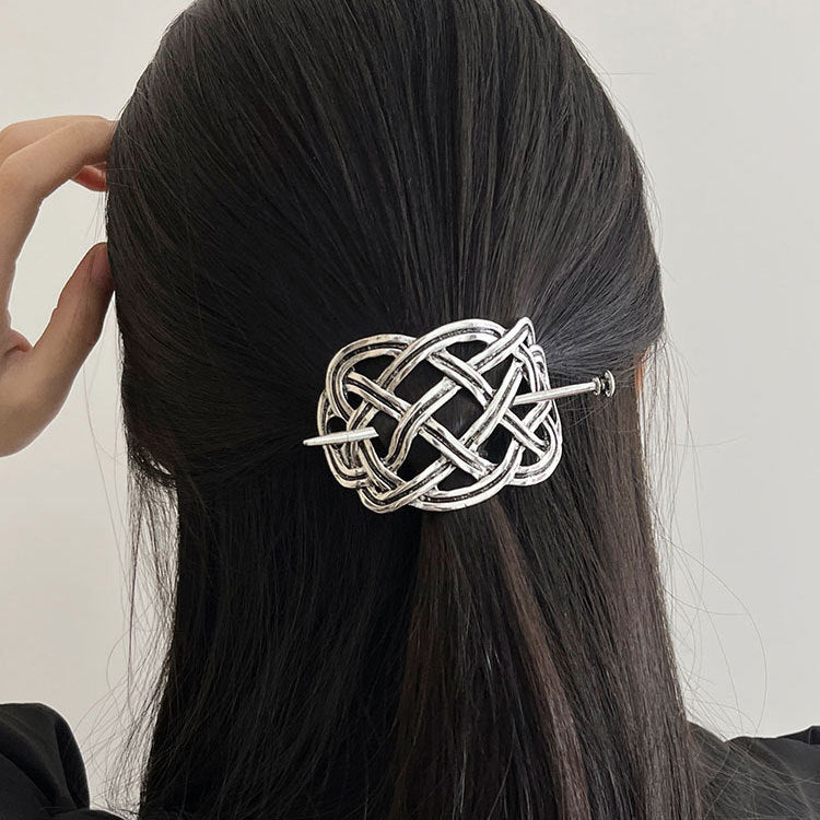 Celtic Norwegian Vintage Metal Woven épingle à cheveux