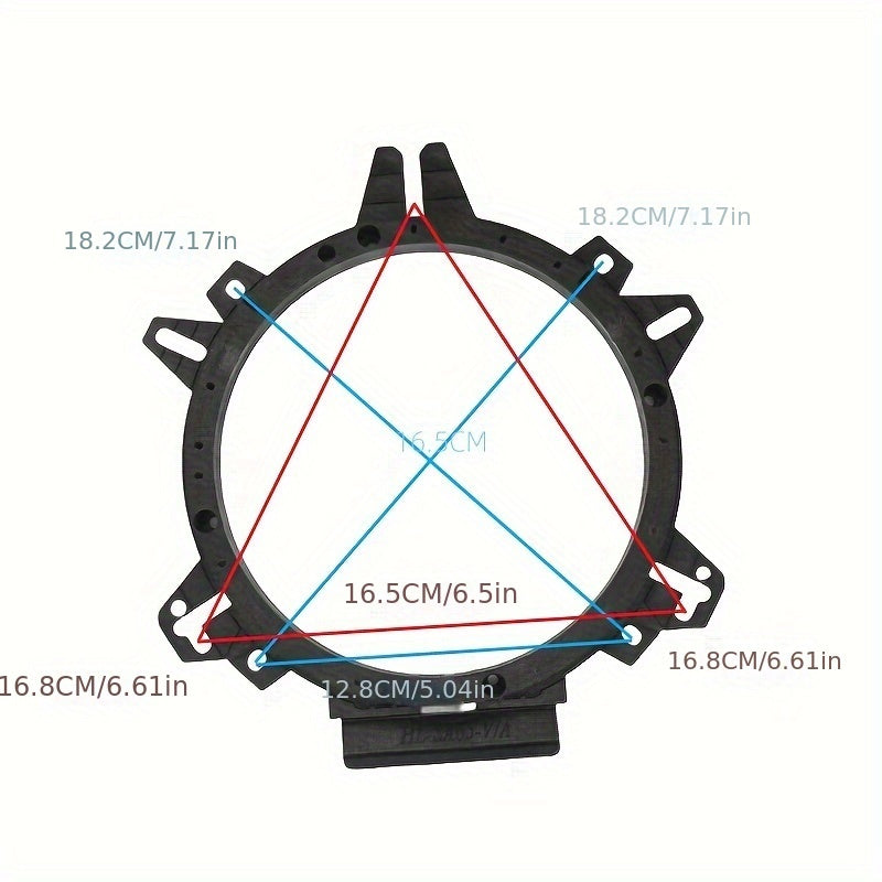 6.5 Adaptateur de haut-parleur universel OEM pour 6.5 Haut-parleurs - Plaques de montage pour haut-parleurs de voiture