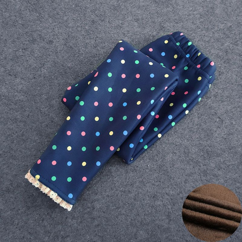 Pantalons Sweet Girls-pied de dentelle Pantalons minces