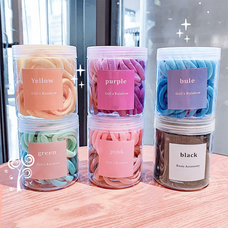 Anneau de serviette de bande de couleur en boîte très élastique