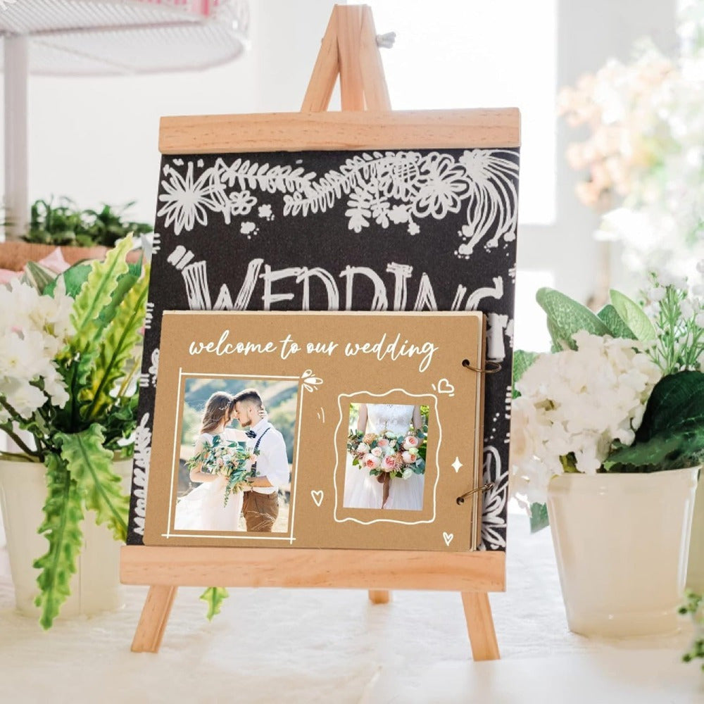 Mr. & Mrs. Livre d'or anniversaire de mariage - Livre d'or de mariage avec un arbre de coeur
