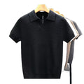 Chemise de base tricotée à manches courtes Slim-Fit élégant