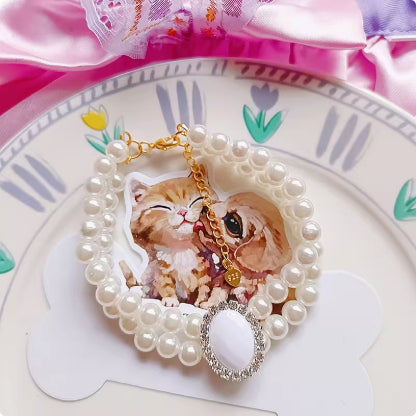 Cat Pet Bijoux eau pendentif collier de lapin