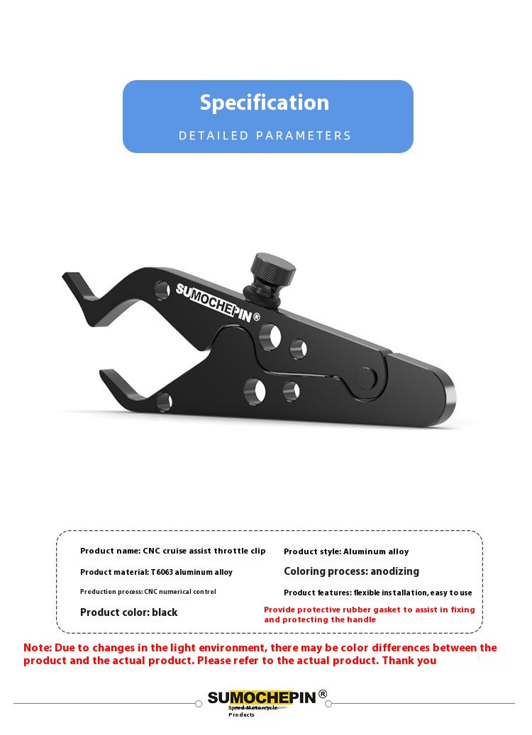 Contrôlateur électrique de contrôle de vitesse de moto Clip porte-support auxiliaire Aluminiu
