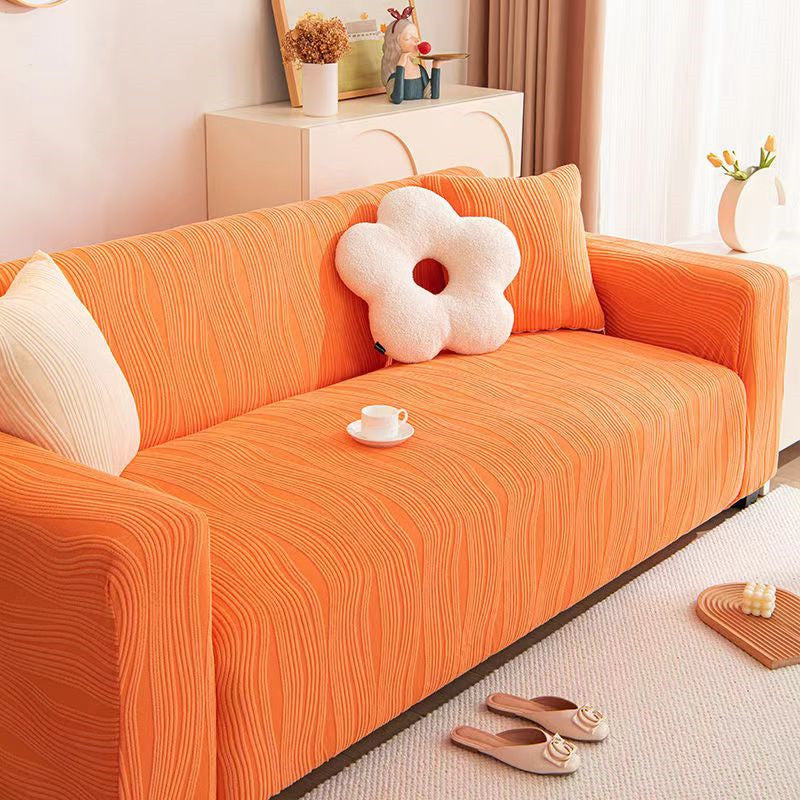 Couverture de canapé épaissée avec un design universel enveloppé pour la protection contre les rayures de chat