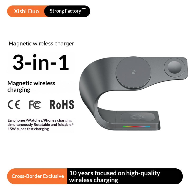 15W Chargeur sans fil magnétique de charge ultrarapide