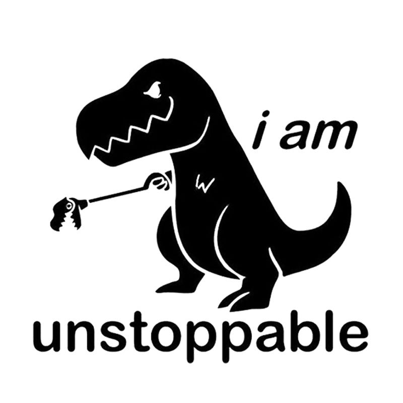 Cute Cartoon Dinosaur auto auto auto Sticker