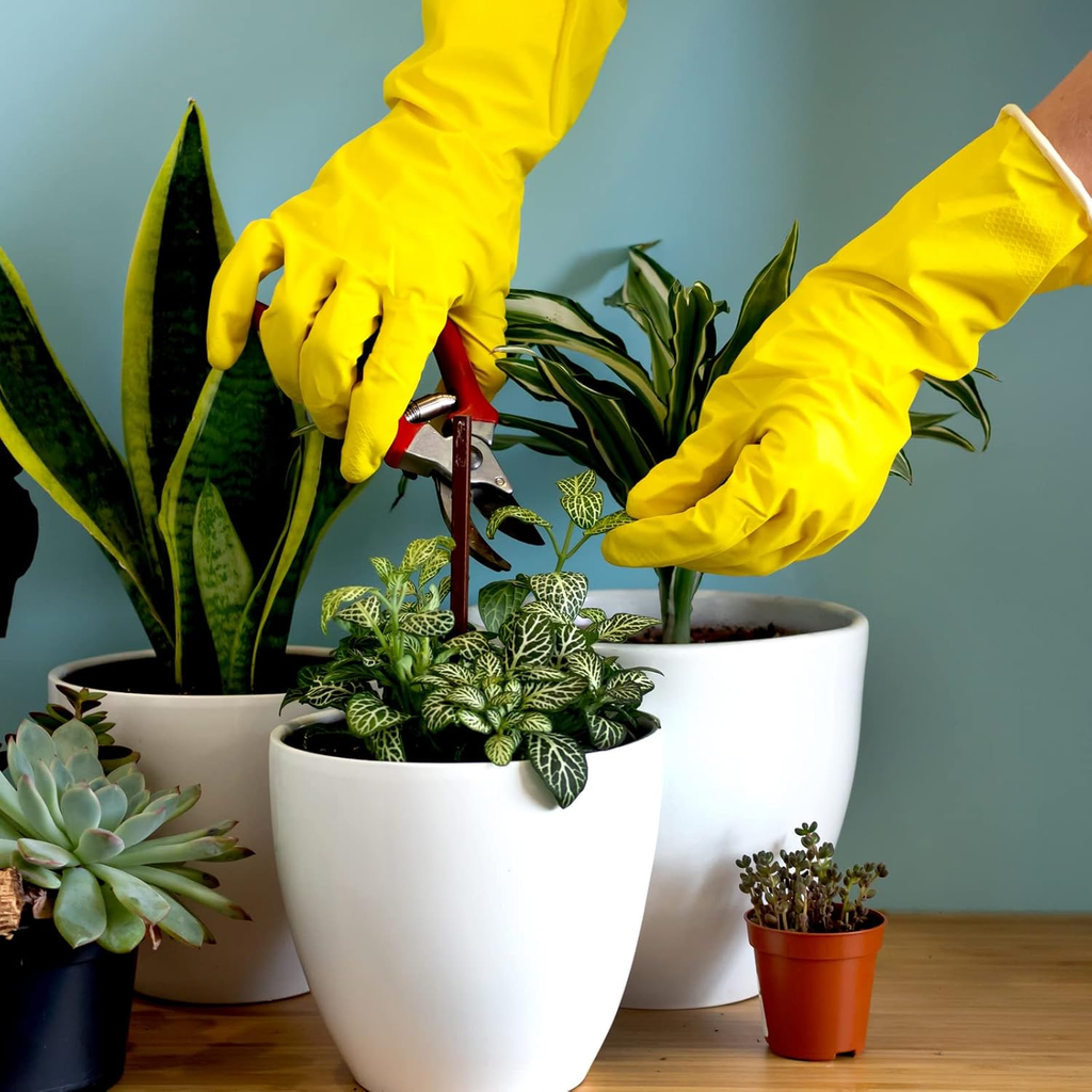 Gants de lavage de cuisine en caoutchouc 4 paires Gants de nettoyage ménager réutilisables colorés pour