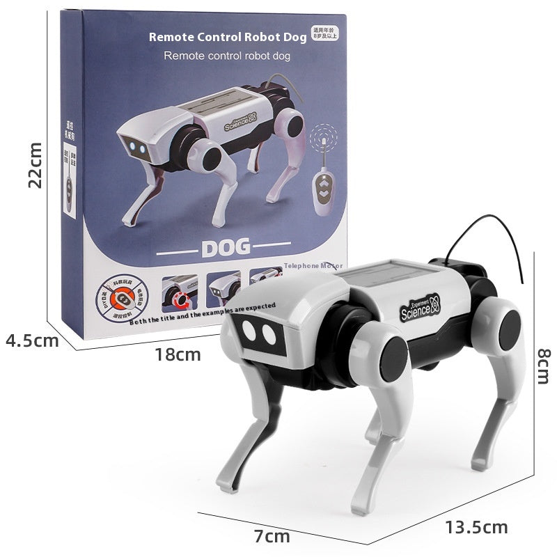 Chien mécanique à télécommande et jouet assemblé Cat 2 In1